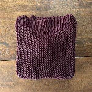J. Crew cotton burgundy sweater, M